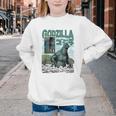 Godzilla Ocean Scene Comic Book Illustration Movie Monster Youth Crewneck Sweatshirt Godzilla Ocean Scene Comic Book Illustration Movie Monster Youth Crewneck Sweatshirt