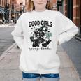 Good Girls Read Spicy Skeleton Book Club Youth Crewneck Sweatshirt Good Girls Read Spicy Skeleton Book Club Youth Crewneck Sweatshirt
