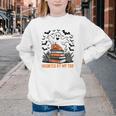 Haunted By My TBR Boo Halloween Book Lover Librarian Youth Crewneck Sweatshirt