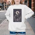 High Priestess Tarot Art Celestial Mystic Book Lover Youth Crewneck Sweatshirt