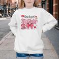 HUGvyn One Loved Teacher Valentine Book Heart Reading Bow Youth Crewneck Sweatshirt HUGvyn One Loved Teacher Valentine Book Heart Reading Bow Youth Crewneck Sweatshirt