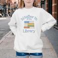 I'd Rather Be At The Library Book Lover Loves Books Youth Crewneck Sweatshirt