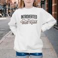 Introverted But Well-Read Book Lover Youth Crewneck Sweatshirt
