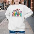It's A Good Day To Read A Book Floral Book Lovers Librarian Youth Crewneck Sweatshirt