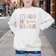 It’s a Good Day To Read a Book Lovers Library Reading Women Youth Crewneck Sweatshirt