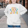 It’s A Good Day To Read A Book Reading Bookworm Reader Youth Crewneck Sweatshirt