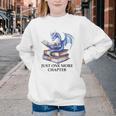 Just One More Chapter Book Dragon Reading Book Lover Bookish Youth Crewneck Sweatshirt Just One More Chapter Book Dragon Reading Book Lover Bookish Youth Crewneck Sweatshirt