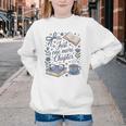 Just One More Chapter Book Lover Reading Quote Youth Crewneck Sweatshirt