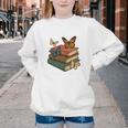 Life Is Better With Butterflies And Books Cute Butterfly Youth Crewneck Sweatshirt