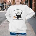 Life Is Better With Tea Cats And Books Cat Sayings Youth Crewneck Sweatshirt Life Is Better With Tea Cats And Books Cat Sayings Youth Crewneck Sweatshirt