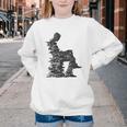 Men Pixel Art Geometric Book Human Drawing Graphic Men Youth Crewneck Sweatshirt