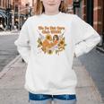 We Do Not Care Club WDNC Reading Book Boho Floral Youth Crewneck Sweatshirt