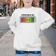 Powered By Books Bookworm Librarian Reading Youth Crewneck Sweatshirt