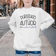 Published Author Est 2024 Ask Me About My Book Authors Books Youth Crewneck Sweatshirt