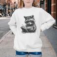 Raccoon With Book Cute Raccoons Reading Books Youth Crewneck Sweatshirt