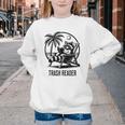 Raccoon Reading Books Summer Humor Trash Reader Youth Crewneck Sweatshirt