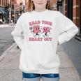Read You Heart Out Reading Teacher Valentines Day Book Lover Youth Crewneck Sweatshirt