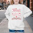 Read Your Heart Out Teacher Valentines Day Reading Book Love Premium Tri-Blend Youth Crewneck Sweatshirt