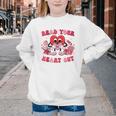 Read Your Heart Out Valentines Day Teachers Book Lovers Youth Crewneck Sweatshirt