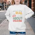 Read And Think About Prayer Faith & Book Lover Premium Youth Crewneck Sweatshirt Read And Think About Prayer Faith & Book Lover Premium Youth Crewneck Sweatshirt