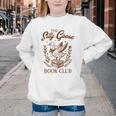 Reading Book Lover Bookish Librarian Silly Goose Book Club Youth Crewneck Sweatshirt