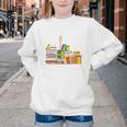 Reading Books Librarian Reader Nerd I'm Ok Teacher Youth Crewneck Sweatshirt