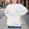Return To Library Card Book Due Date Bookish Rainbow Reading Youth Crewneck Sweatshirt