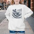 Schnauzer Hammock Reading Book Schnauzer Glasses Youth Crewneck Sweatshirt