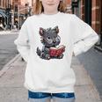 Scottish Terrier Reading a Book Dog Youth Crewneck Sweatshirt