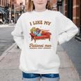 Smutty Book Lover I Like My Fictional Men Spicy Book Youth Crewneck Sweatshirt