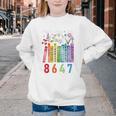 Subtle Floral Foxglove Daisy Tulip Book Lover Youth Crewneck Sweatshirt