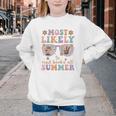 Teacher Summer Break Most Likely To Read Books All Summer Youth Crewneck Sweatshirt Teacher Summer Break Most Likely To Read Books All Summer Youth Crewneck Sweatshirt