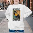 That's What I Do I Read Books I Drink Wine And I Know Things Youth Crewneck Sweatshirt
