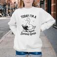 Today I'm A Serious Goose Animal Reading Book Lovers Youth Crewneck Sweatshirt Today I'm A Serious Goose Animal Reading Book Lovers Youth Crewneck Sweatshirt