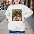 History Month Black Afro Girl Women Book Lovers Floral Youth Crewneck Sweatshirt