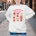 Valentines Reading Book Lover All Booked For Valentine's Day Youth Crewneck Sweatshirt