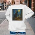 Van Gogh Starry Night Art Cat And Book Lovers Youth Crewneck Sweatshirt Van Gogh Starry Night Art Cat And Book Lovers Youth Crewneck Sweatshirt