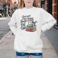 Vintage I Just Want To Read Books And Pet Cats Cat Raglan Baseball Tee Youth Crewneck Sweatshirt