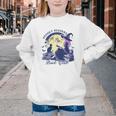 Vintage Sexy Witch Spooky Readers Book Lover Club Halloween Youth Crewneck Sweatshirt