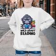 Wild About Reading Book Lover Gorilla Youth Crewneck Sweatshirt
