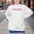 Women's I Really Love Books And Women's Rights Feminist Girls Women Youth Crewneck Sweatshirt