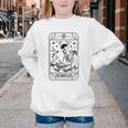 Writer Novelist Book Poetry Author Skeleton Tarot Card Youth Crewneck Sweatshirt