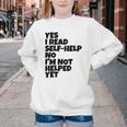 Yes I Read Self-Help No I’m Not Helped Yet Book Lover Youth Crewneck Sweatshirt Yes I Read Self-Help No I’m Not Helped Yet Book Lover Youth Crewneck Sweatshirt