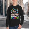 100th Day Of School Astronaut Books Space 100 Days Smarter Youth Crewneck Sweatshirt