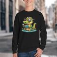 Alligator Reading a Book Animal Youth Crewneck Sweatshirt
