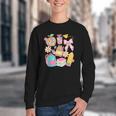 Apple Disco Pencil Books Bow Teacher Student Back To School Youth Crewneck Sweatshirt Apple Disco Pencil Books Bow Teacher Student Back To School Youth Crewneck Sweatshirt