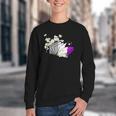 Asexual Book Lover LGBT Reading Pride Ace Flag Daisy Youth Crewneck Sweatshirt Asexual Book Lover LGBT Reading Pride Ace Flag Daisy Youth Crewneck Sweatshirt