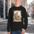 The Aunt Tarot Card Women Skeleton Aunty Book Lover Youth Crewneck Sweatshirt The Aunt Tarot Card Women Skeleton Aunty Book Lover Youth Crewneck Sweatshirt