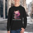 Axolotl Book Lover Librarian Reading Library Readers Youth Crewneck Sweatshirt