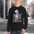 Never Better Skeleton Read Reading Book Librarian Men Women Youth Crewneck Sweatshirt Never Better Skeleton Read Reading Book Librarian Men Women Youth Crewneck Sweatshirt